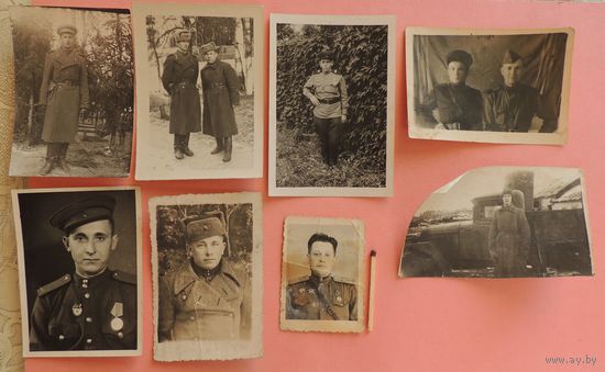 Фото военные, 1945 г., 8 шт.