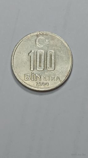 Турция 100000 лир 2004 года .