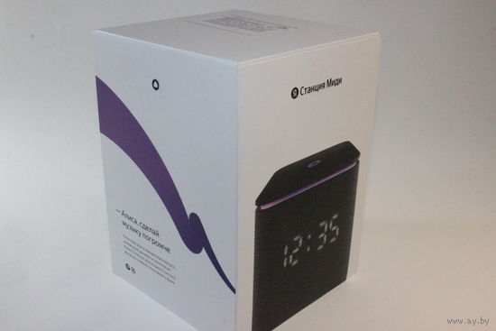 Новая умная колонка Яндекс Станция Миди (черный), гарантия до 19.10.2026