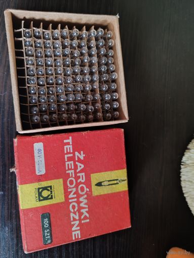 Винтажные телефонные лампы, 100шт.не использовались.