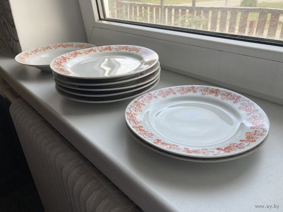 Ласхальная распродажа ! Набор тарелок MADE IN D.P.R.K. БУ (8шт одним лотом)