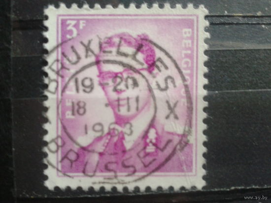 Бельгия 1958 Король Болдуин   3 франка