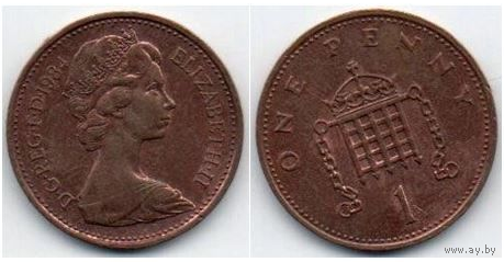 Соединённое Королевство Великобритания и Северная Ирландия. 1 пенни 1984.