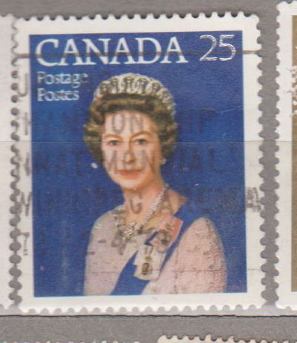 Королева Елизавета II Известные люди Личности Канада 1977 год лот  10  25-я годовщина восшествия на престол королевы Елизаветы II