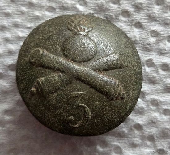 Пуговица 3 гренада пушки