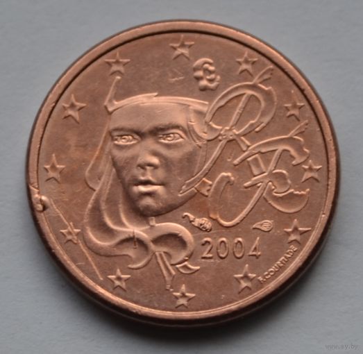 Франция, 1 евроцент 2004 г.