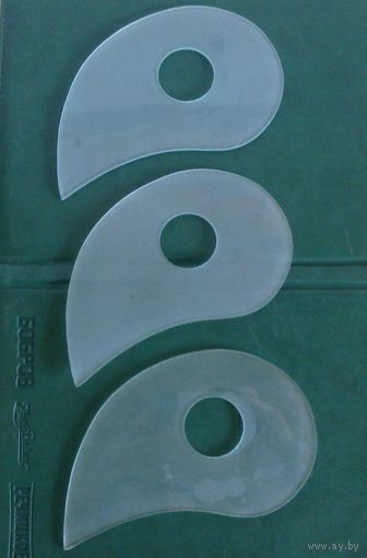 Заготовки Стеклянные элементы капли лепестки для светильника или для декора