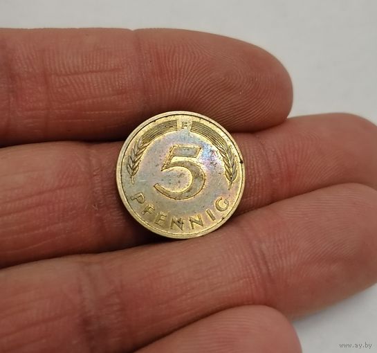 5 пфеннигов 1982г. (F). Германия.