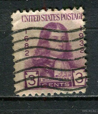 США - 1932 - Уильям Пенн - [Mi. 351] - полная серия - 1 марка. Гашеная.  (Лот 92Ga)-T25P40