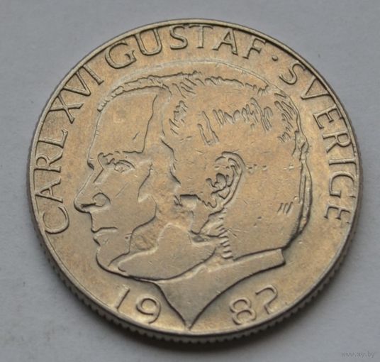 Швеция, 1 крона 1982 г.