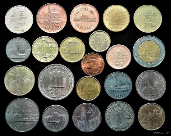 22 МОНЕТЫ " АРХИТЕКТУРА "