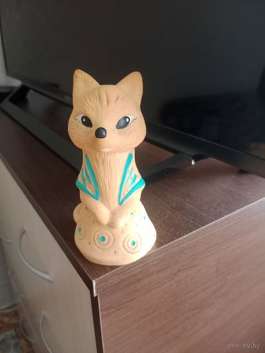 Игрушка резиновая лиса СССР