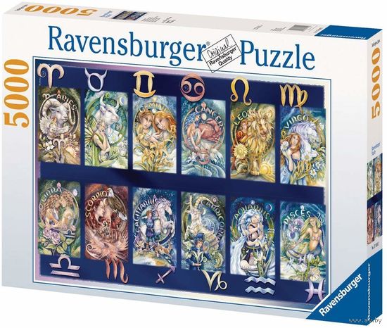 Пазлы Ravensburger(Германия) Знаки зодиака(5000 элементов),отдельно собирается самостоятельная картина знака зодиака