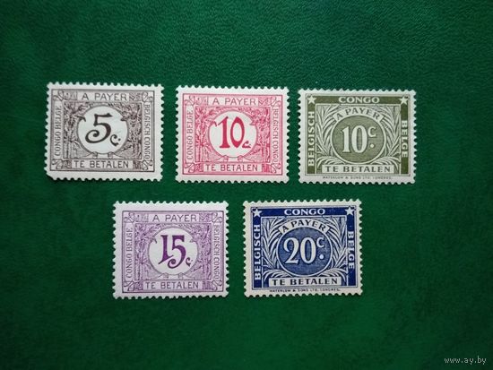 Бельгийское Конго. Портомарки. 1941-1943 год.