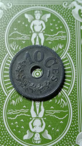 Люксембург 10 сантимов 1915