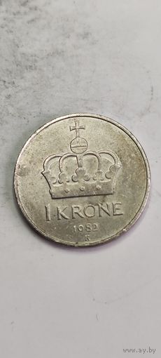 Норвегия 1 крона 1982