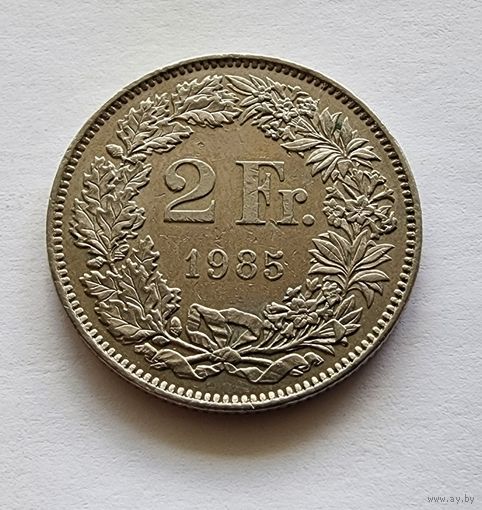 Швейцария 2 франка, 1985