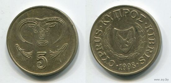 Кипр. 5 центов (1998, XF)