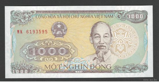 Вьетнам 1000 донгов 1988 года. Состояние UNC!