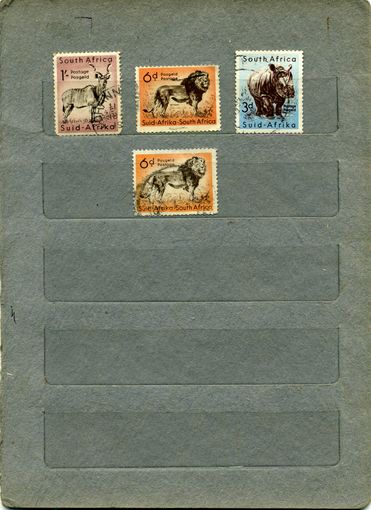 ЮЖНАЯ АФРИКА, 1954 ФАУНА ,  4м