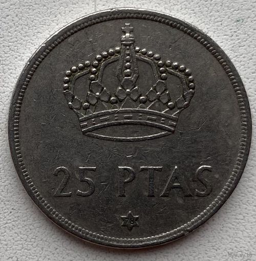 Испания 25 песет 1975 г. (в звездочке 78)