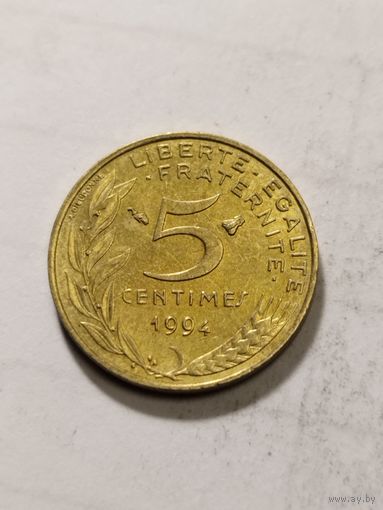 Франция 5 сантим 1994
