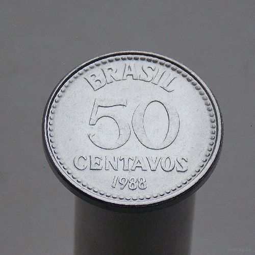 Бразилия 50 сентаво 1988