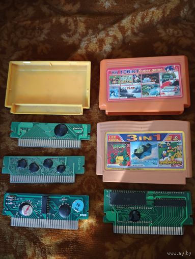 Картриджи для 8и битной приставки.