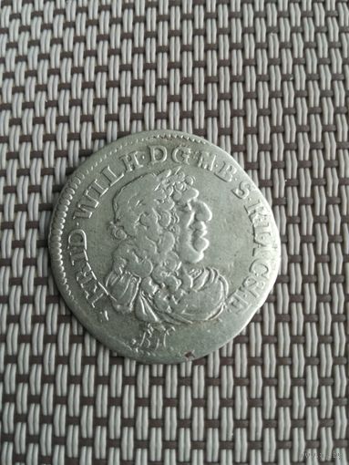 Шесть грошей 1686 года Пруссия.