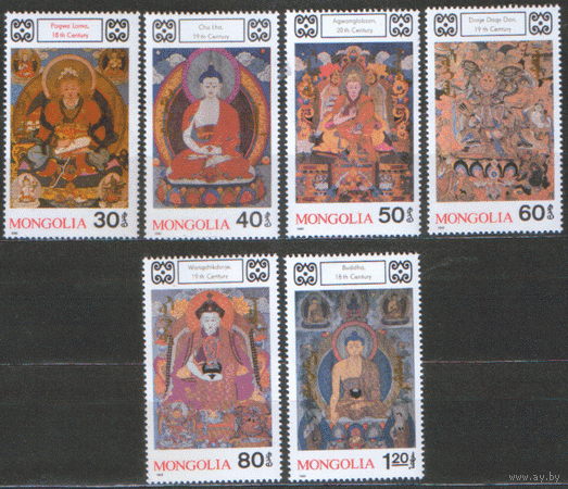 МНГ. М. 2102/08. 1990. Будды. Магические божества. чист.