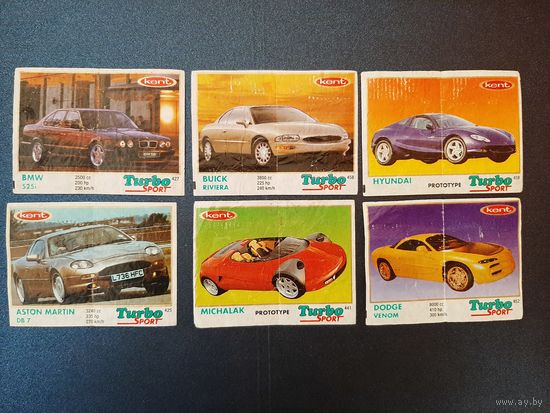 Вкладыш TURBO SPORT, ТУРБО СПОРТ мята. В коллекцию.