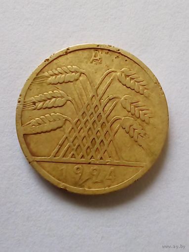 Германия.10 рейхспфеннигов 1924 А