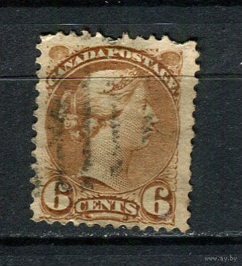 Канада - 1870/1894 - Королева Виктория 6С - [Mi.30aA] - 1 марка. Гашеная.  (Лот 30DR)