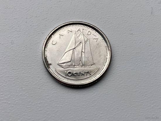 Канада 10 центов, 2002 50 лет правления Королева Елизавета II