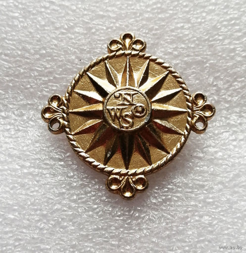 Морской компас. Детский значок #0684-UP18