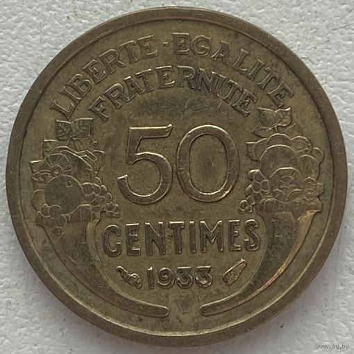 Франция 50 сантимов 1933 г.
