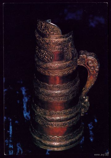 Открытка Монголия Подстаканник