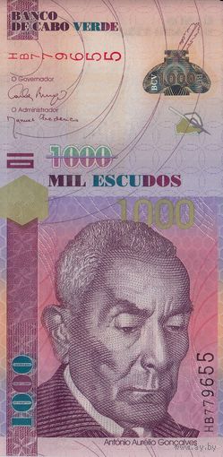 Кабо-Верде 1000 эскудо 2007 (UNC)