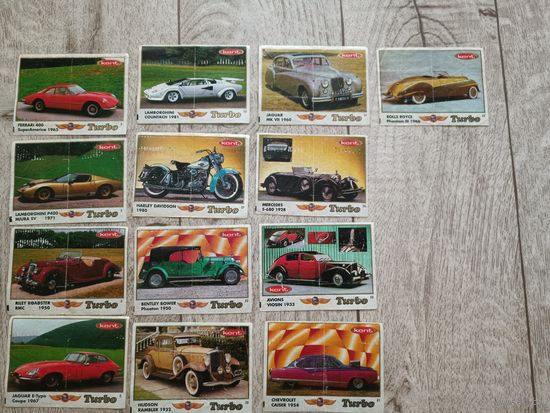 Турбо вкладыши классик classic из 3 серий лотом 72 шт