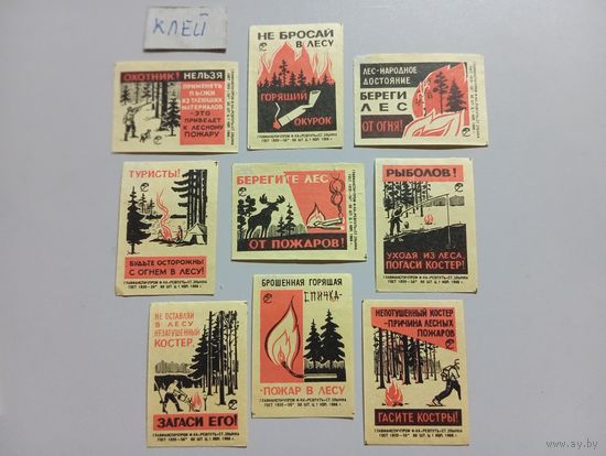 Спичечные этикетки ф.Ревпуть. Пожарная безопасность. 1966 год