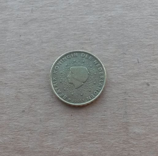 Нидерланды, 10 евроцентов 2001 г., старая карта Европы