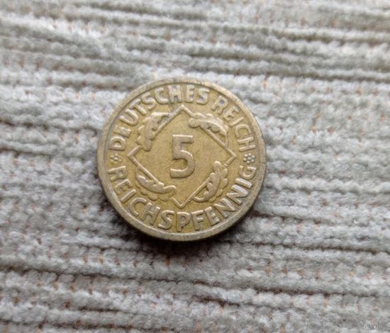Werty71 Германия 5 пфеннигов 1925 А