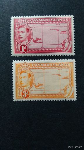 ВЕЛИКОБРИТАНИЯ. \79С\КАЙМАНЫ. КАЙМАНОВЫ ОСТРОВА. Карта 1938 Георг VI.