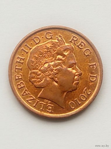 1 пенни 2010 года Великобритания, отличный, в блеске!