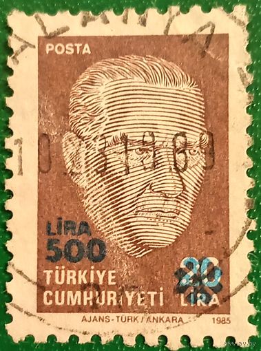 Турция 1985. Первый президент Турции Мустафа Кемаль Ататюрк
