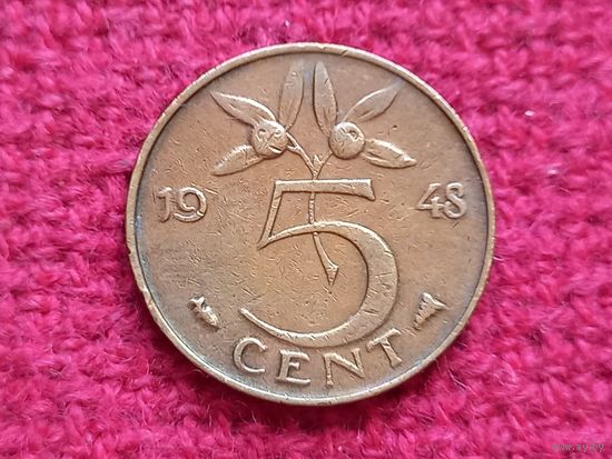 Нидерланды 5 центов 1948 г.