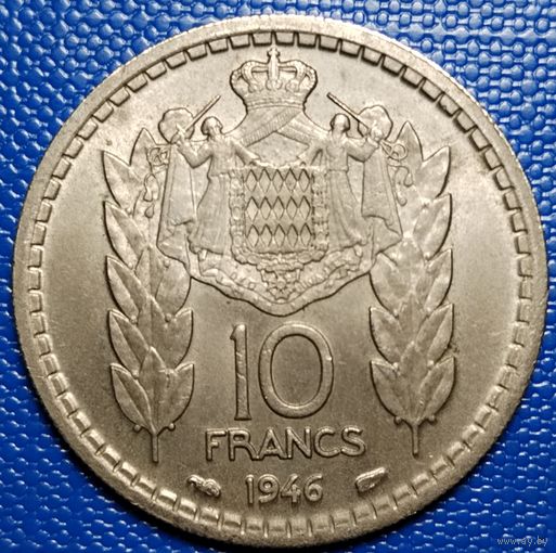Монако 10 франков 1946 г.