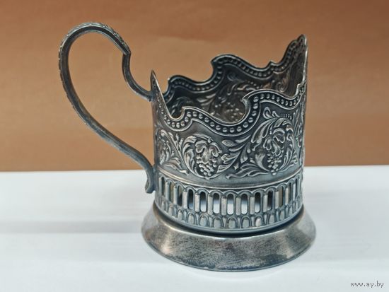 Подстаканник "Космос" Кольчугино Мельхиор СССР