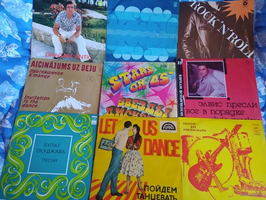 Набор грампластинок 70-80-х годов. 9 штук (1)