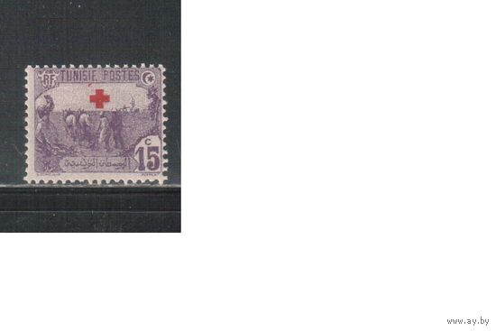 Тунис-1915,(Мих.50) * , Стандарт, Надп., Красный Крест (одиночка)